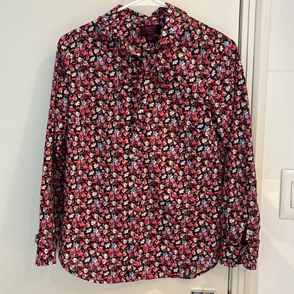 J. Crew Tops - Liberty for J.Crew floral cotton blouse